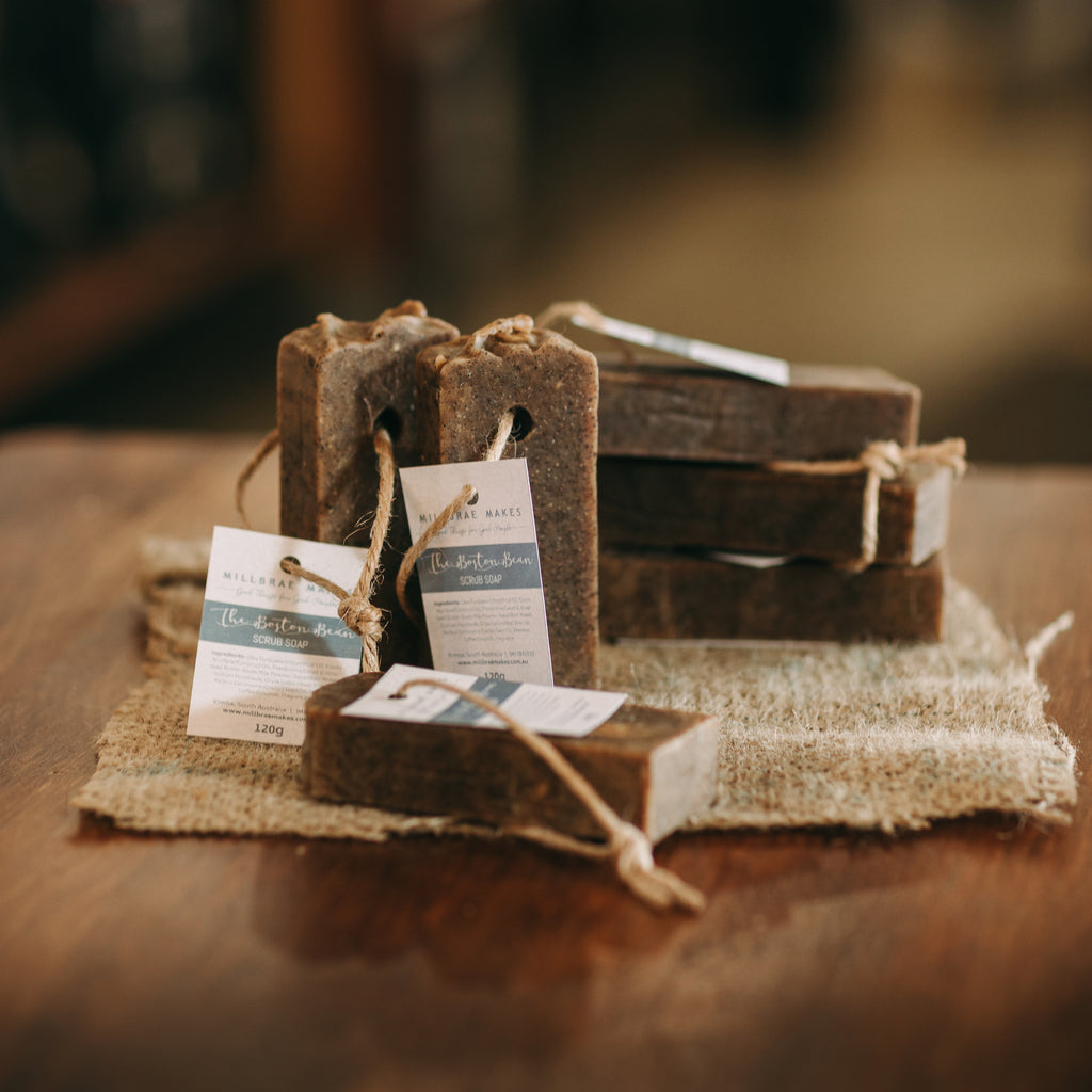 The Small Town Soap Co – Boston Bean Scrub Soap