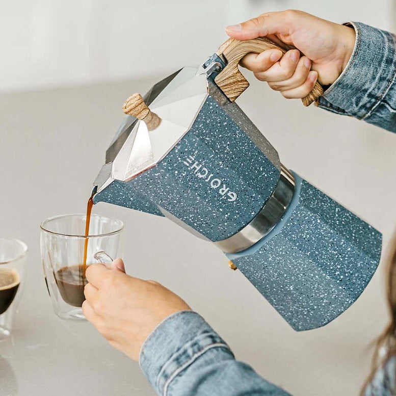 Grosche - Stovetop Espresso Coffee Maker: Milano Stone