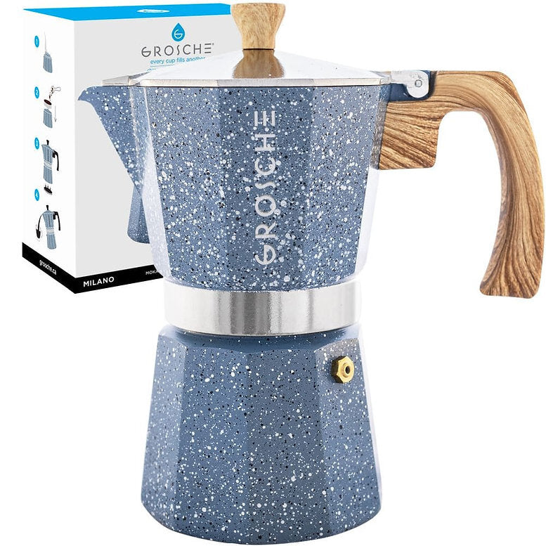 Grosche - Stovetop Espresso Coffee Maker: Milano Stone
