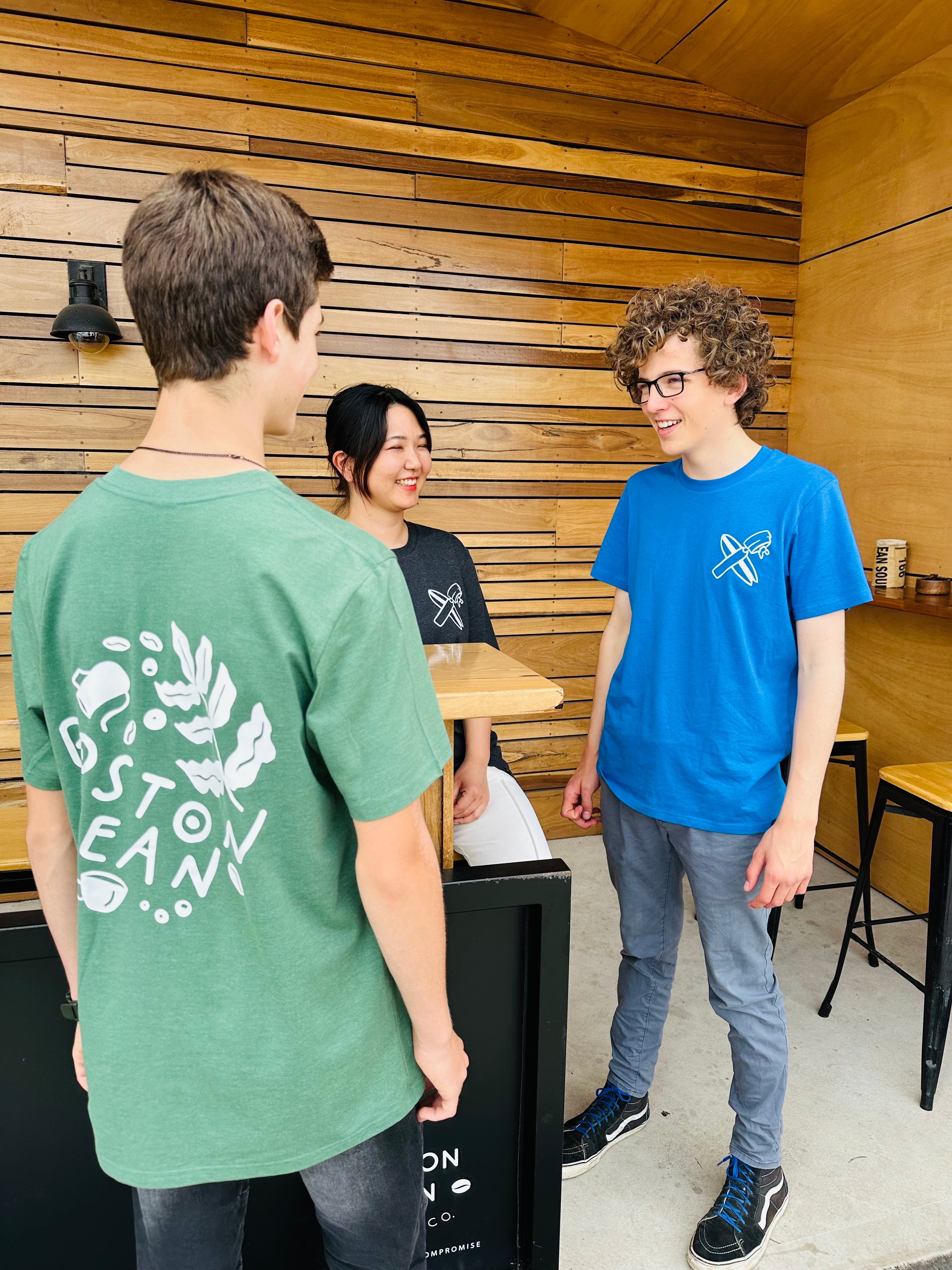 Boston Bean Leaves and Surf Tee