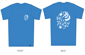 Boston Bean Leaves and Surf Tee