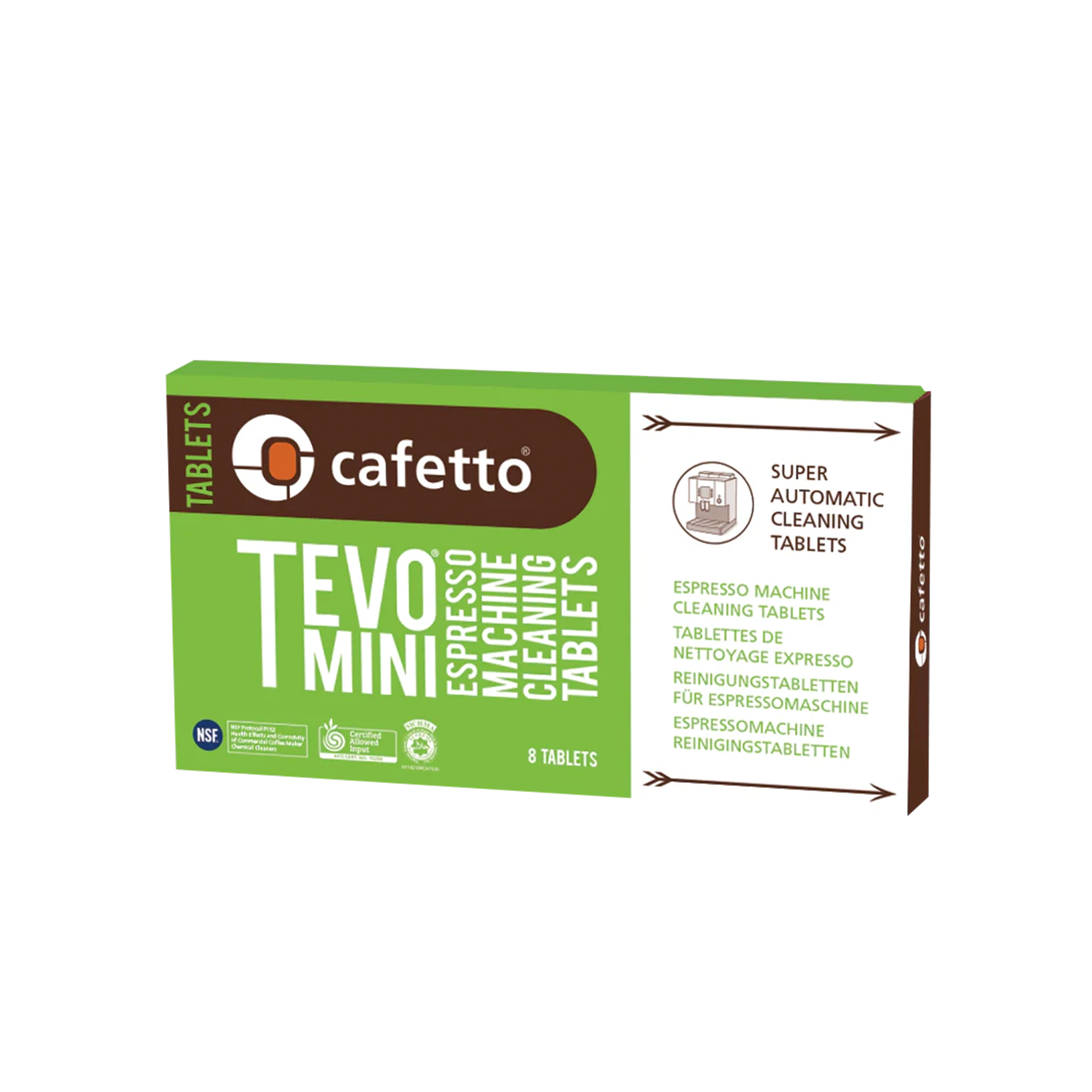 Cafetto Descaler - Tevo Mini Tablets Blister Pack (8 tablets per pack)