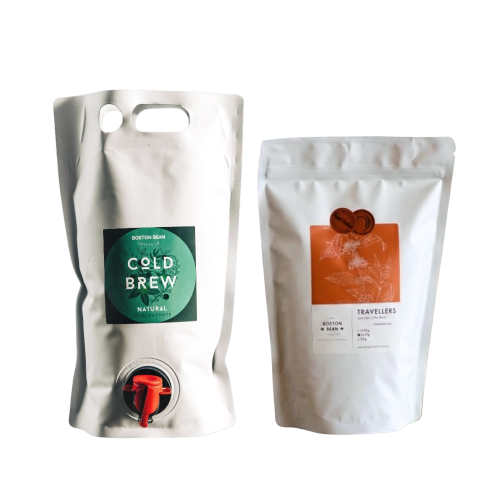 The Ultimate Chill & Brew Bundle: Cold Brew Pouch (1.5L) + 500g Coffee Beans Choice