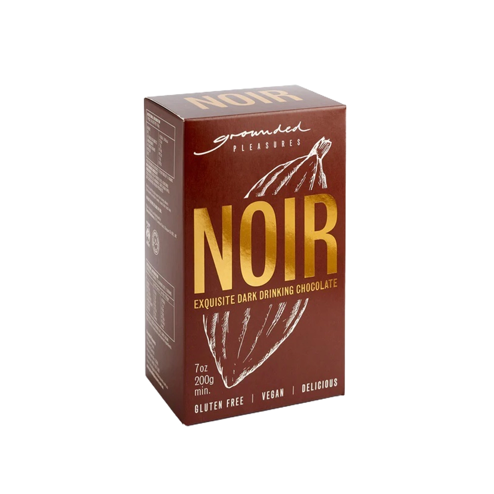 grounded pleasures noir dark drinking chocolate 200g box