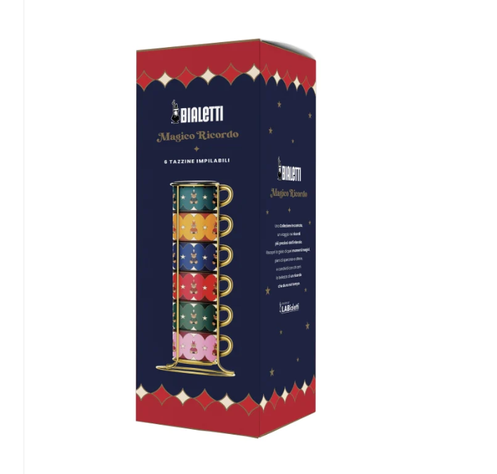 Bialetti Magico Ricordo Stackable Cups - Set Of 6