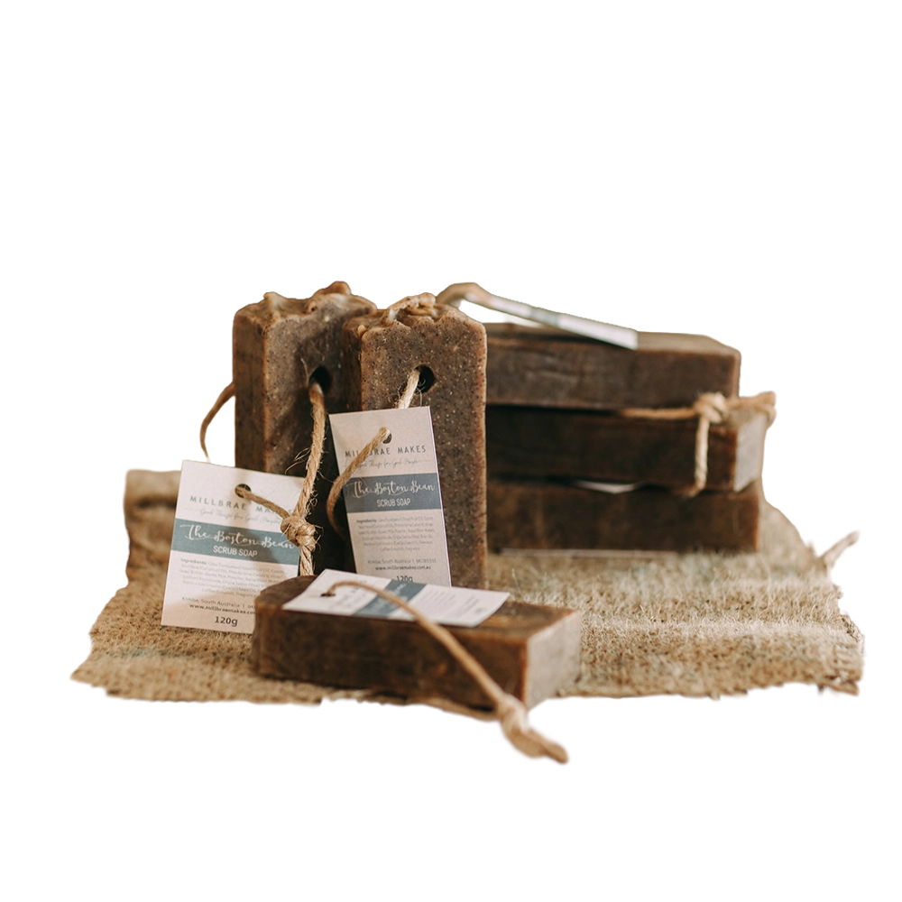 The Small Town Soap Co – Boston Bean Scrub Soap